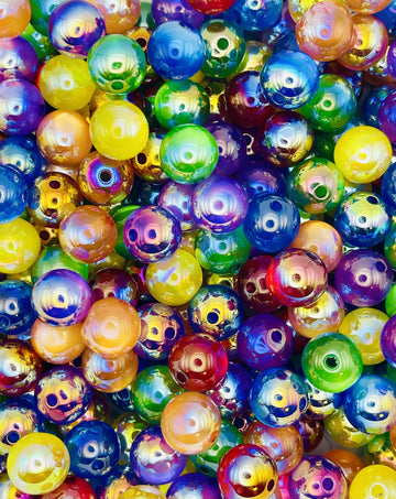 Rainbow Cat Eye Beads – Colorful Iridescent Acrylic Beads for Pens