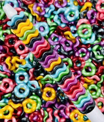 Pearl Finish Wavy Spacer Beads