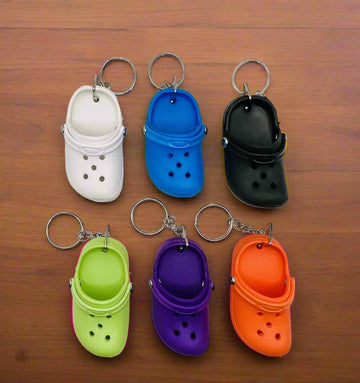 Mini Clog Shoe Keychain Charms - A Colorful Collection