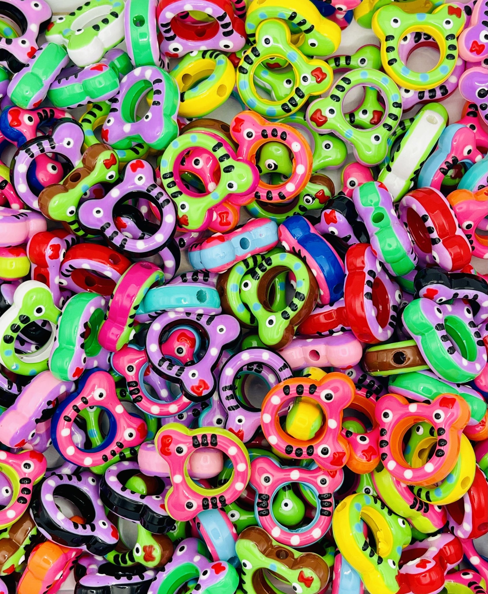 Animal Face Beads - Fun Acrylic Animal-Shaped Beads for Jewelry & Crafts