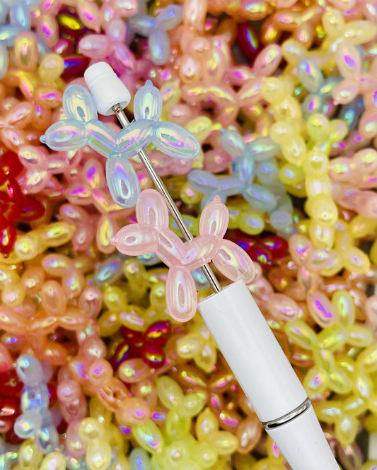 Iridescent Balloon Dog Beads – Whimsical Fun for Crafting