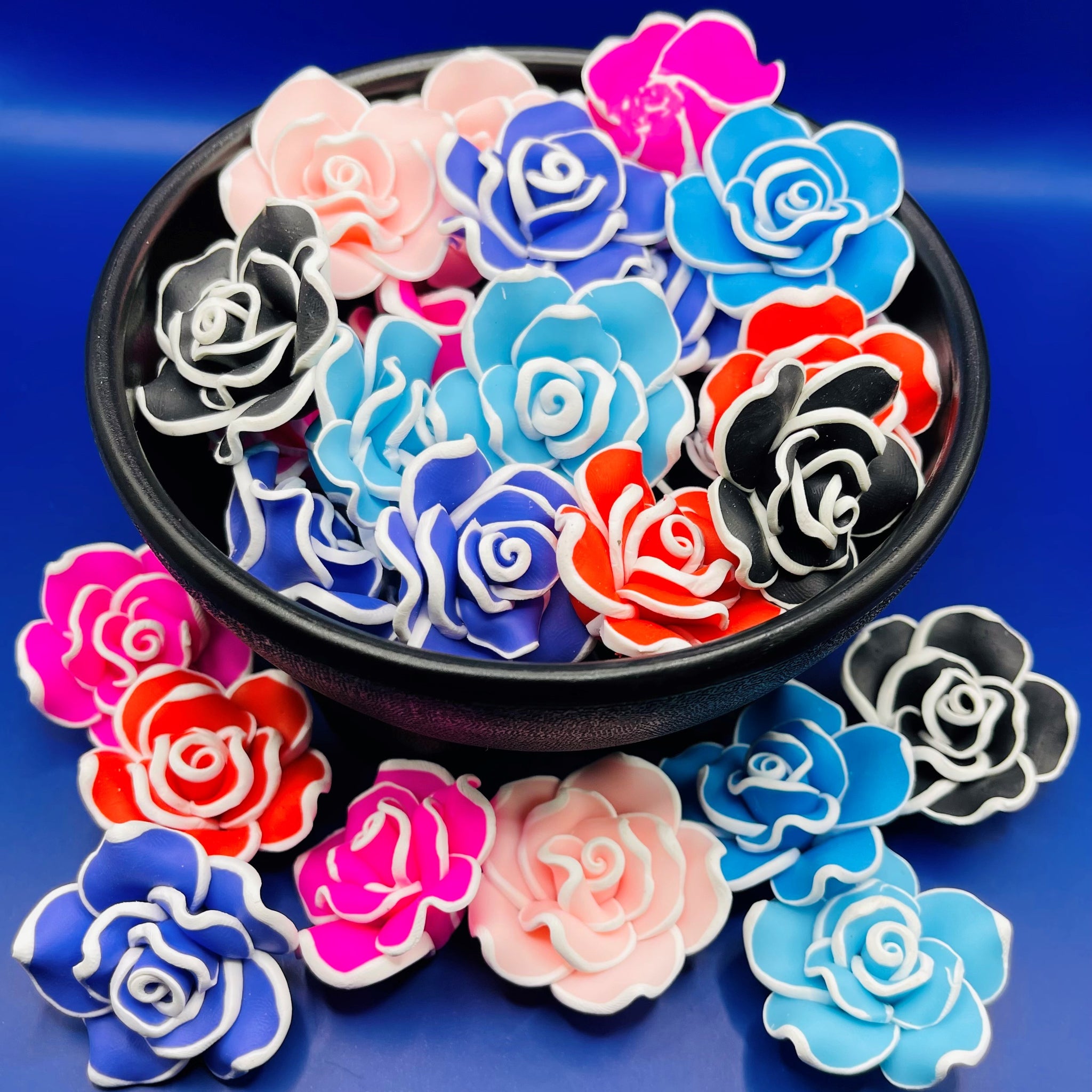Large Assorted Floral Beads