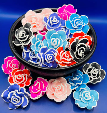Large Assorted Floral Beads