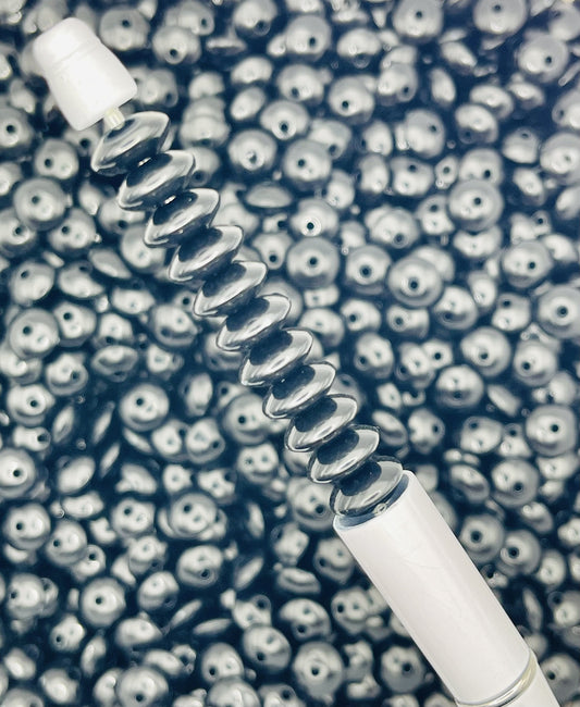 Black Spacer Beads – Sleek & Stylish for DIY Jewelry & Beaded Pens