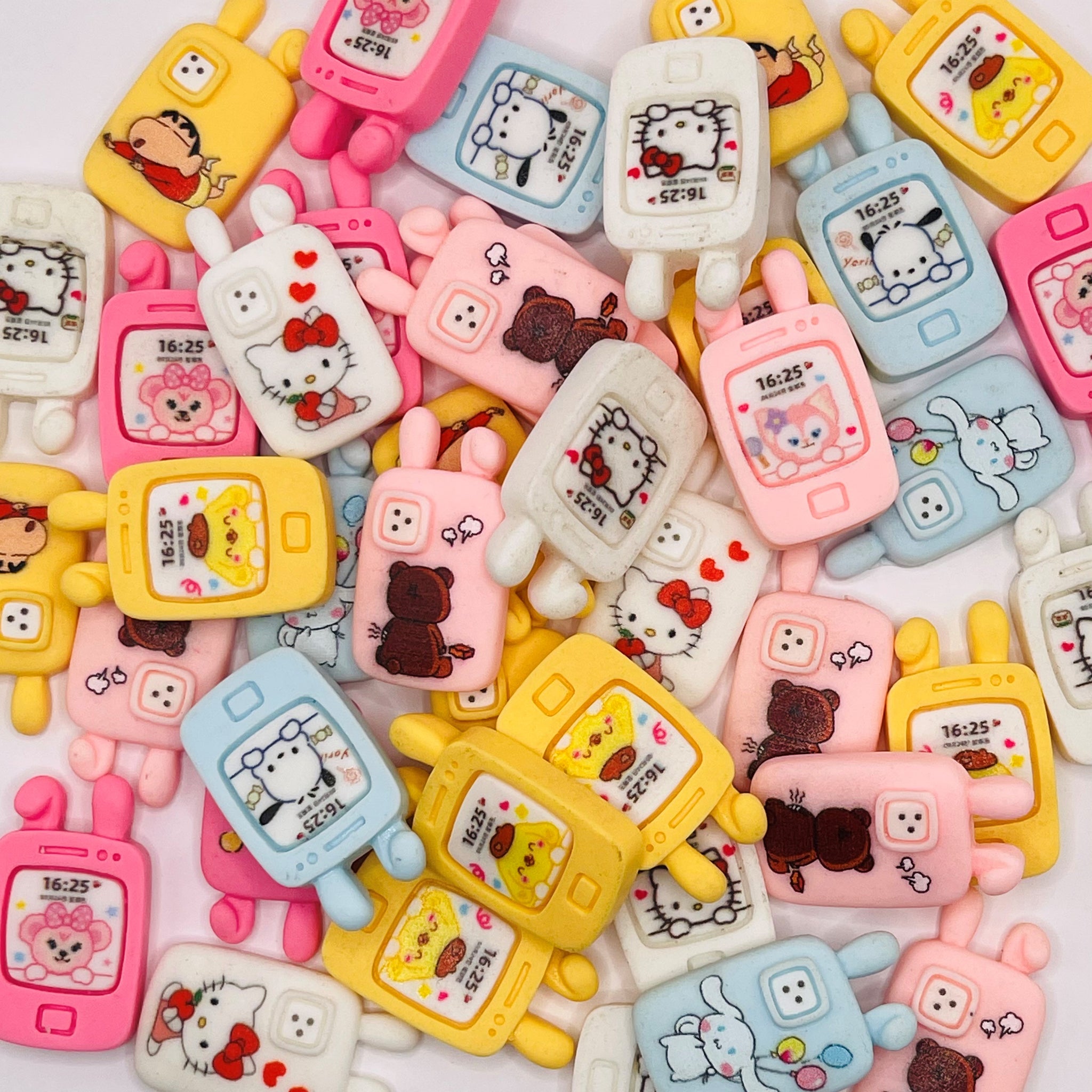 Colorful Animal Kawaii Phone Charms - 30 Pcs