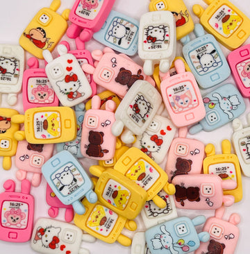 Colorful Animal Kawaii Phone Charms - 30 Pcs