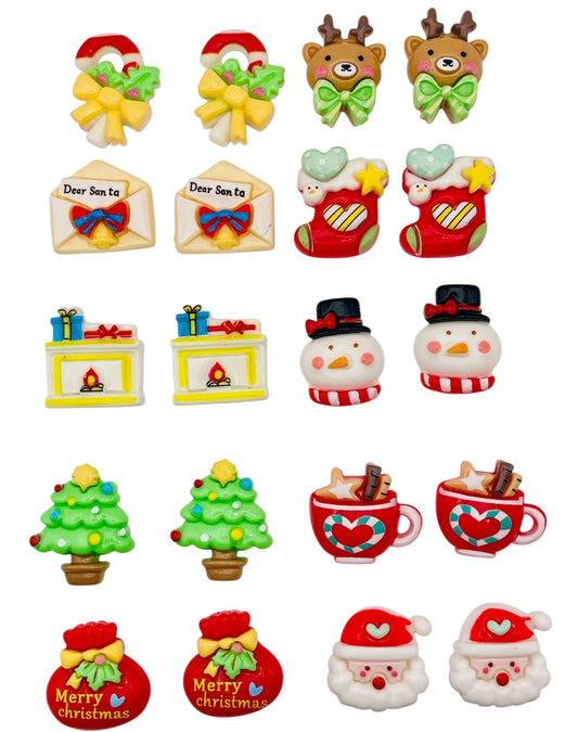 Dear Santa Christmas Charm Set: Santa, Reindeer & Holiday Icons Collection