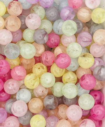 Cloudy Pastel Bead Mix