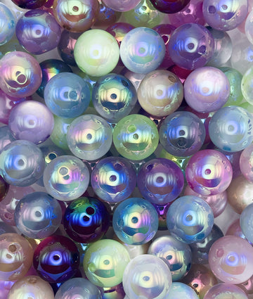 Iridescent Bubble Beads