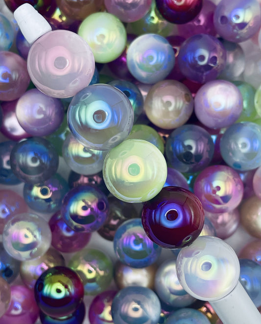 Iridescent Bubble Beads