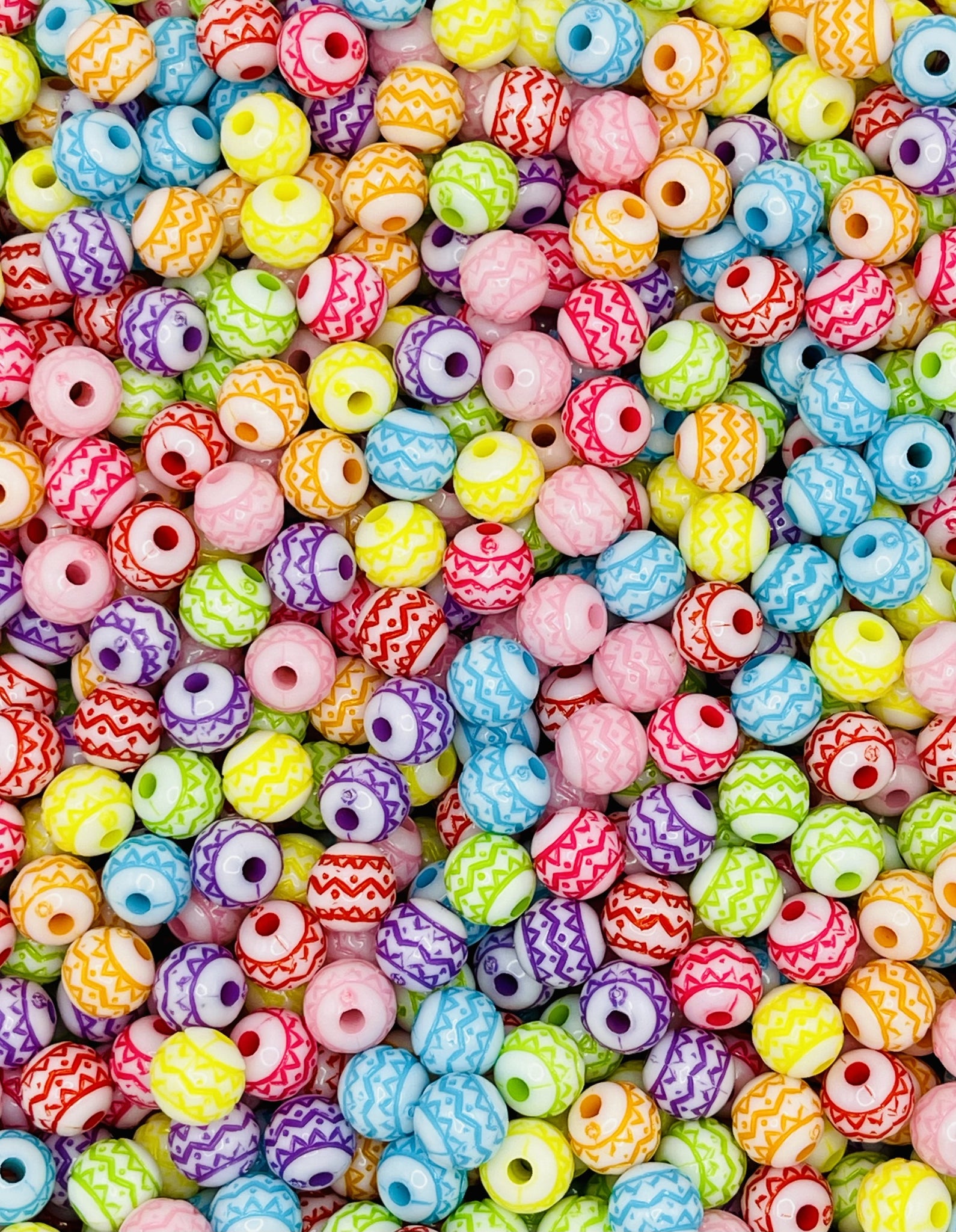 Colorful Chevron Pattern Bead Collection