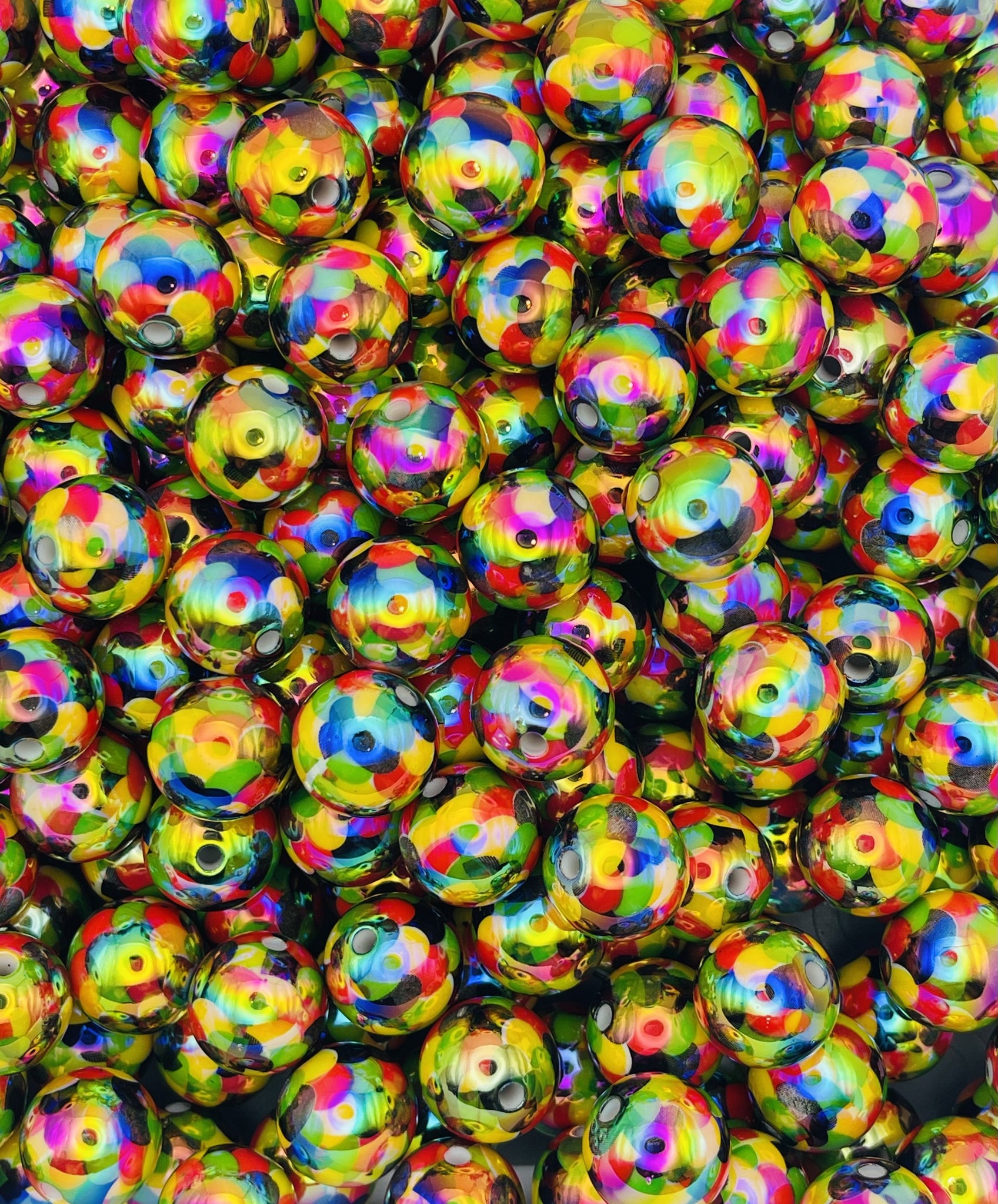 Confetti Mermaid Round Beads