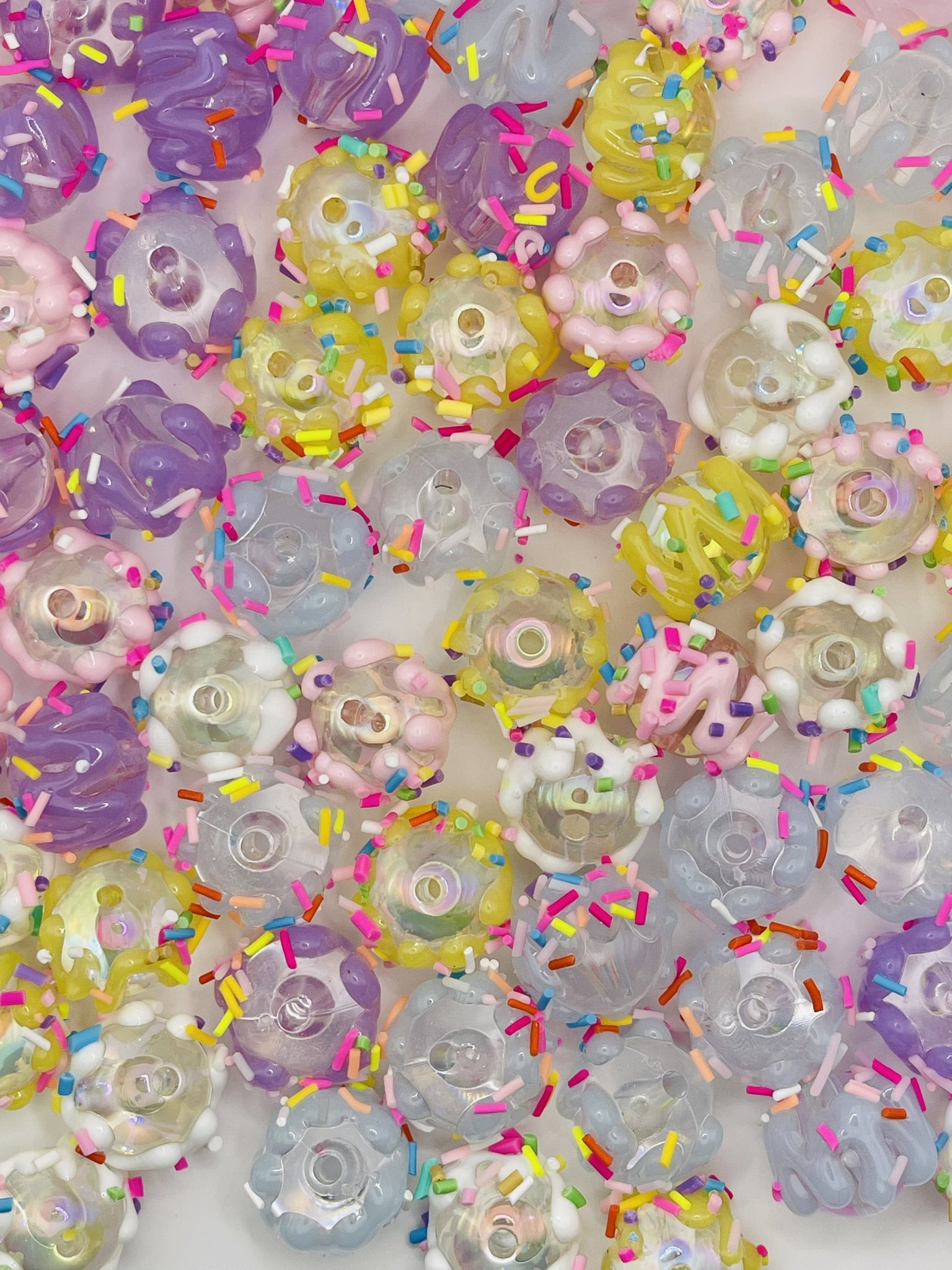 Hand-Painted Confetti Sprinkle Bead Mix