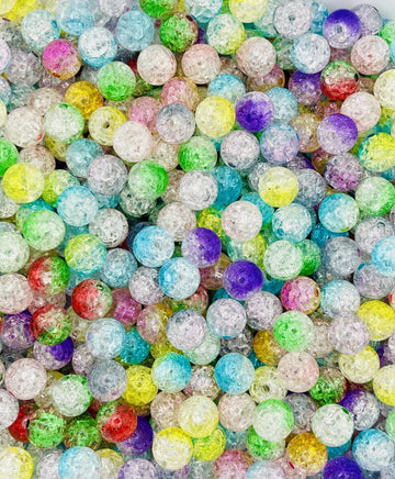 Gradient Crackle Beads - Vibrant Craft Essentials
