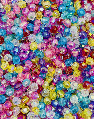 Faceted Crystal Bead Collection – Vibrant Multi-Color Beads for Jewelry and Pen Crafting