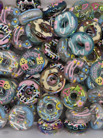 Hand-Painted Sweet Donut Bead Mix