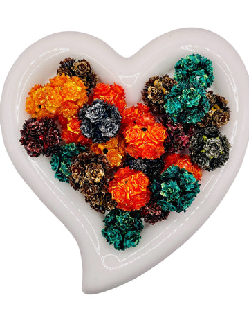 Fall Rose Cluster Beads