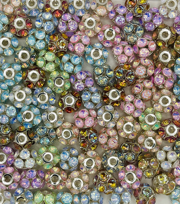 Fancy Round Rhinestone Beads!