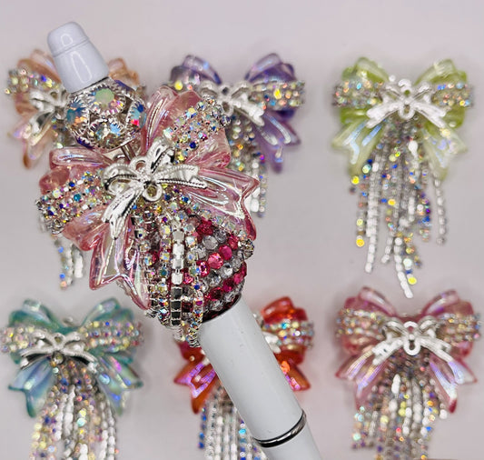 Rhinestone Bow Beads – Glamorous Elegance for DIY Jewelry & Crafts