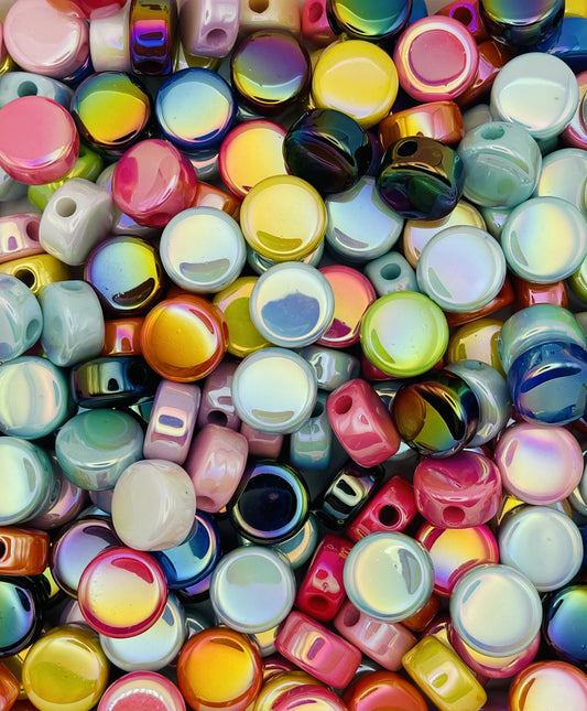 Chunky Retro Flower Beads & Disk