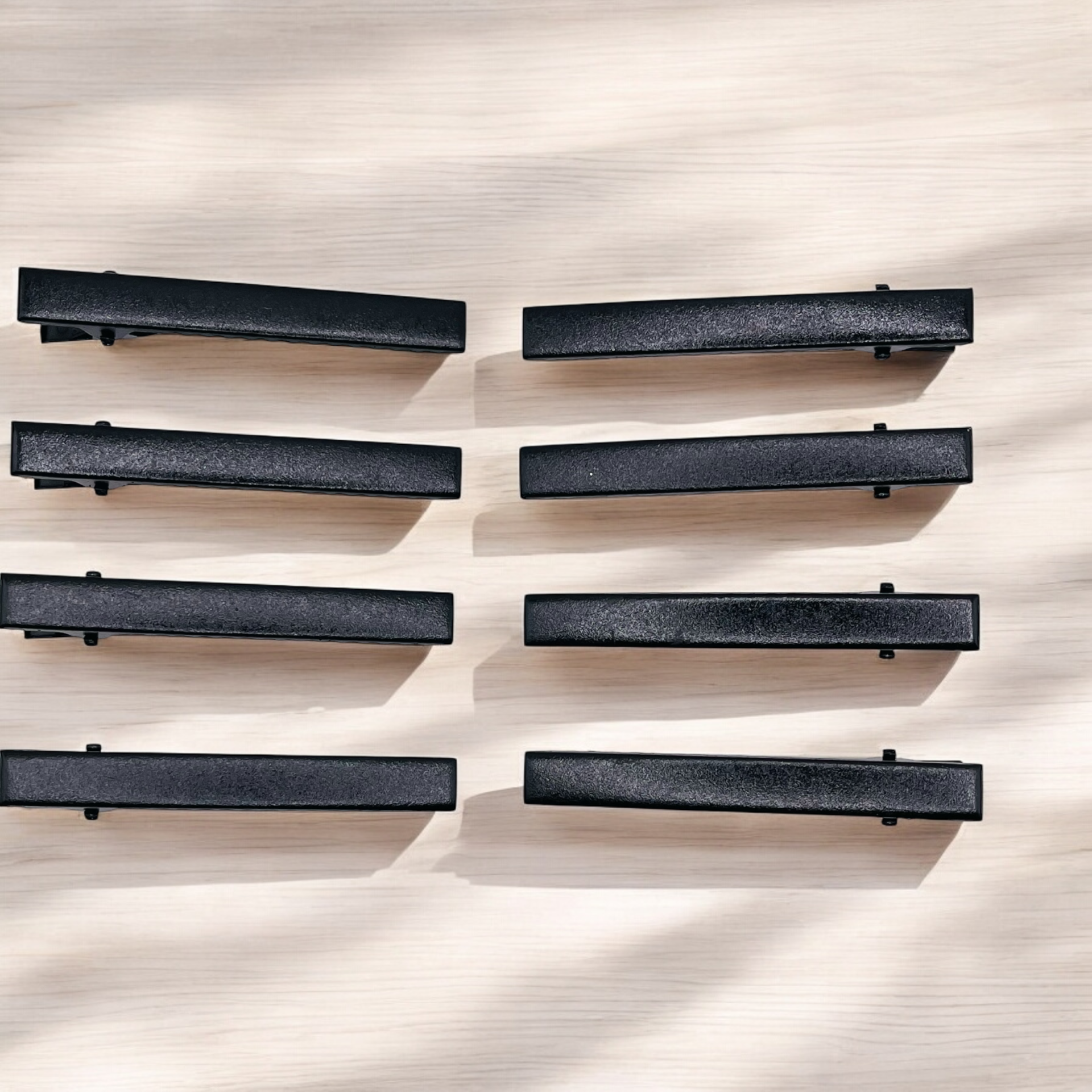 Minimalist Black Hair Clip Set