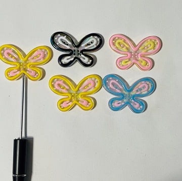 Hand Painted butterfly Topper