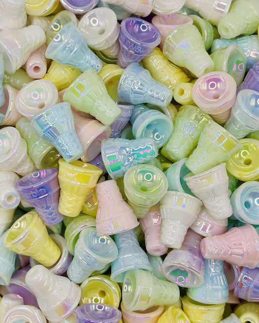 Pastel Ice Cream Cone Bead Mix