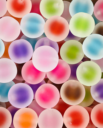 Frosted Colored Beads