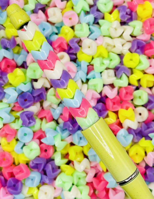 Pastel Zigzag Spacer Beads – Bright and Fun Mix for DIY Jewelry & Crafts