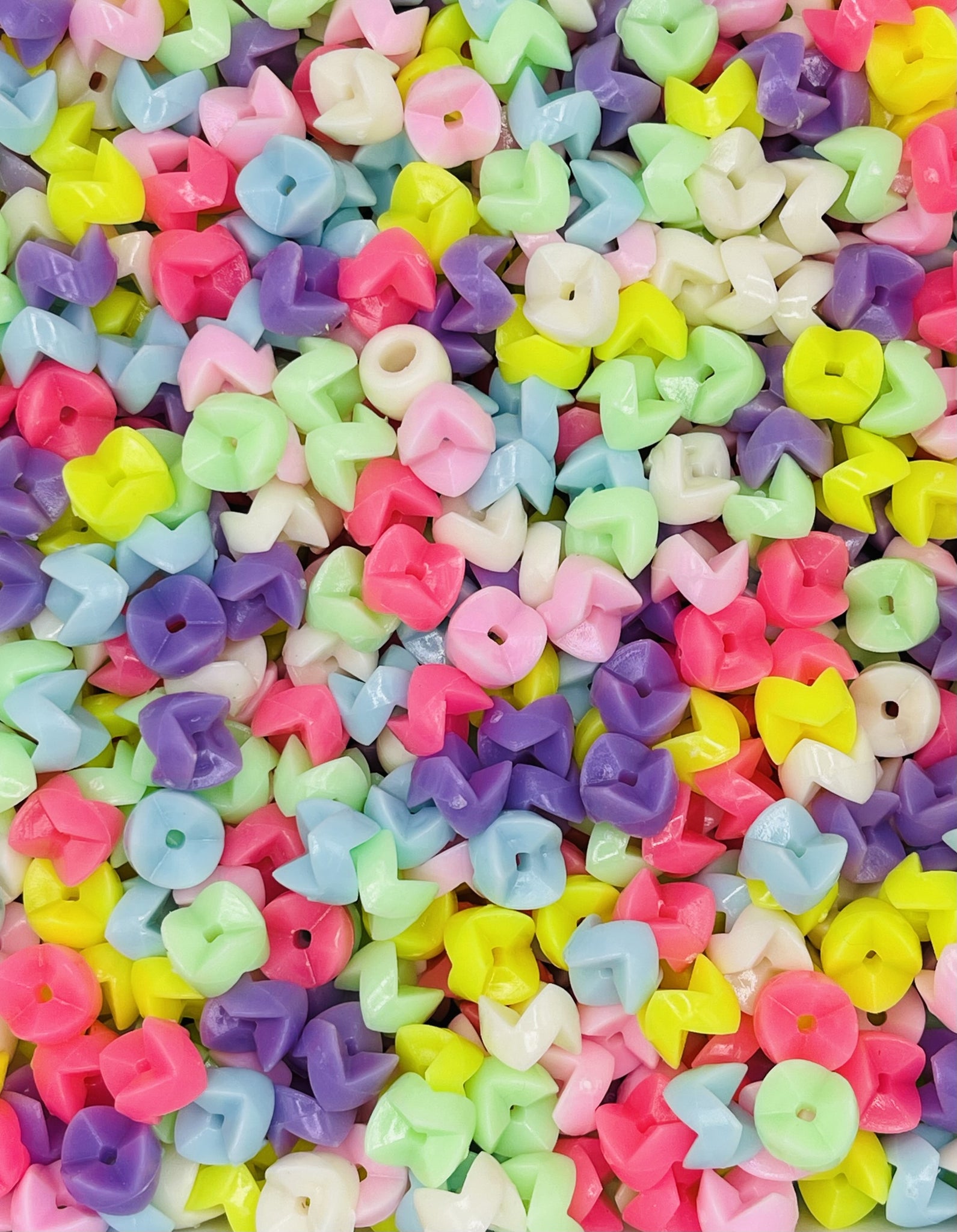 Pastel Zigzag Spacer Beads – Bright and Fun Mix for DIY Jewelry & Crafts