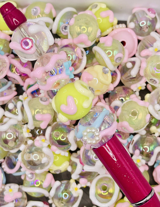 Hand-Painted Pastel Dreams Bead Mix