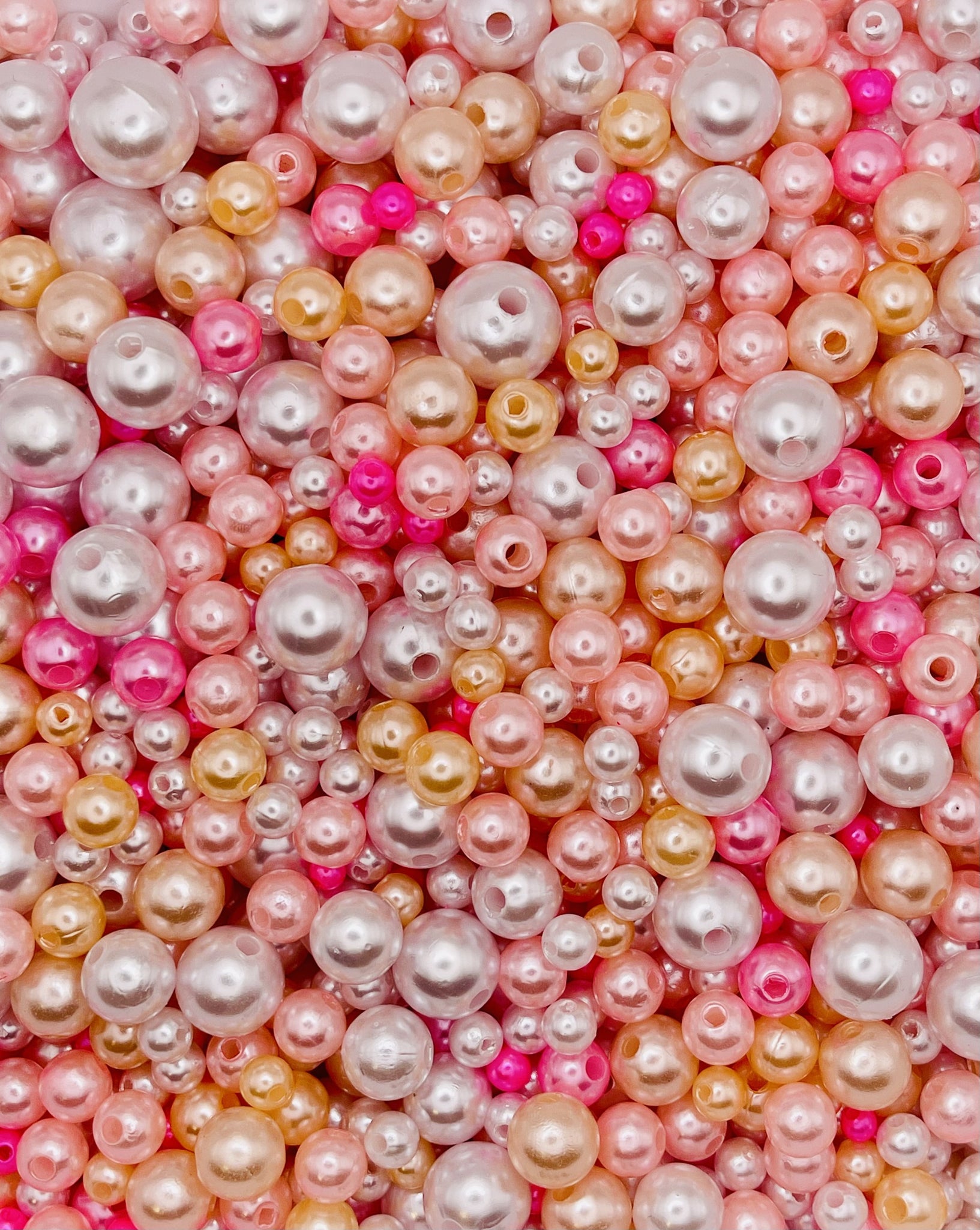 Vibrant Pearl Bead Mixes – Perfect for Jewelry, Phone Charms & More