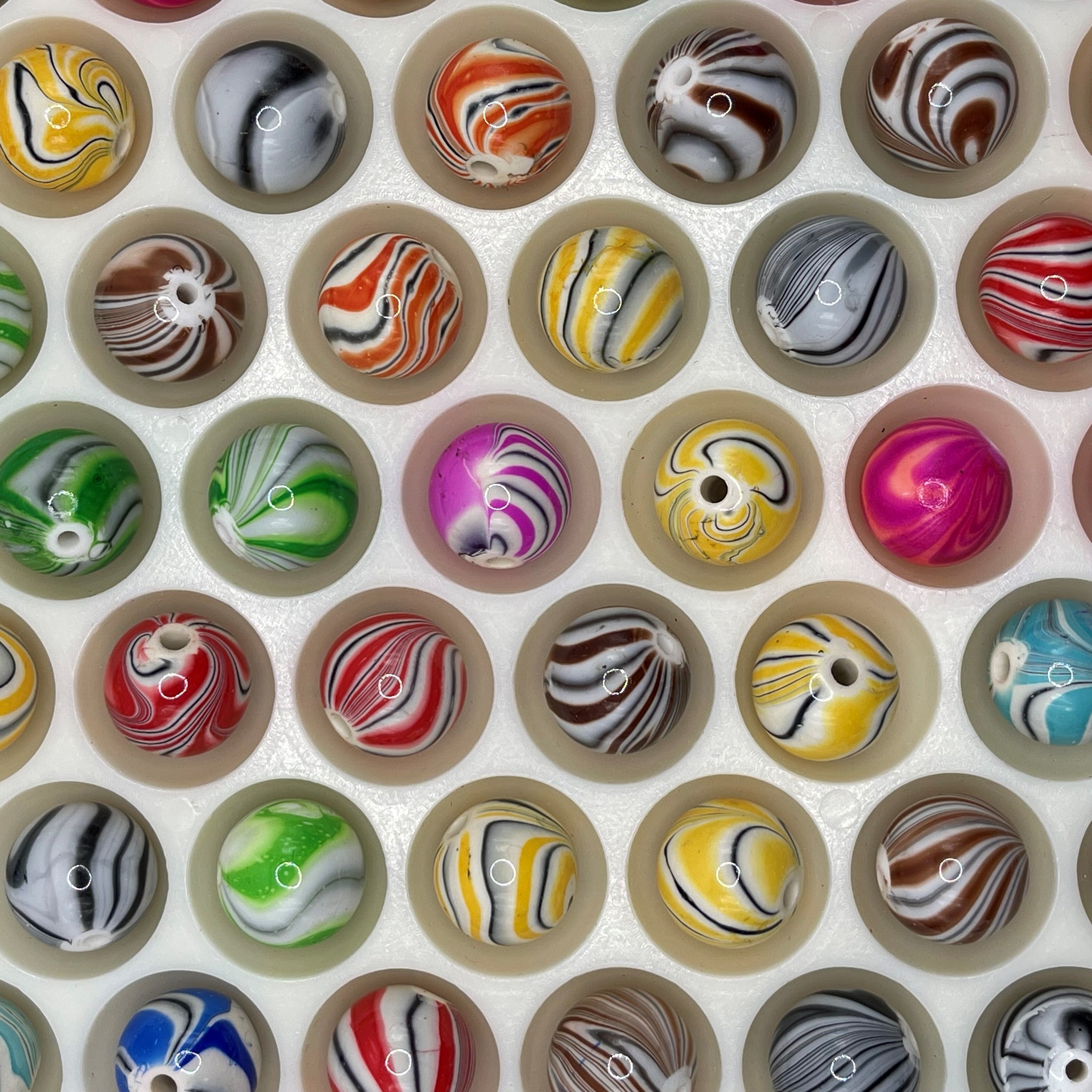 Multicolor Swirl & Marble Acrylic Beads