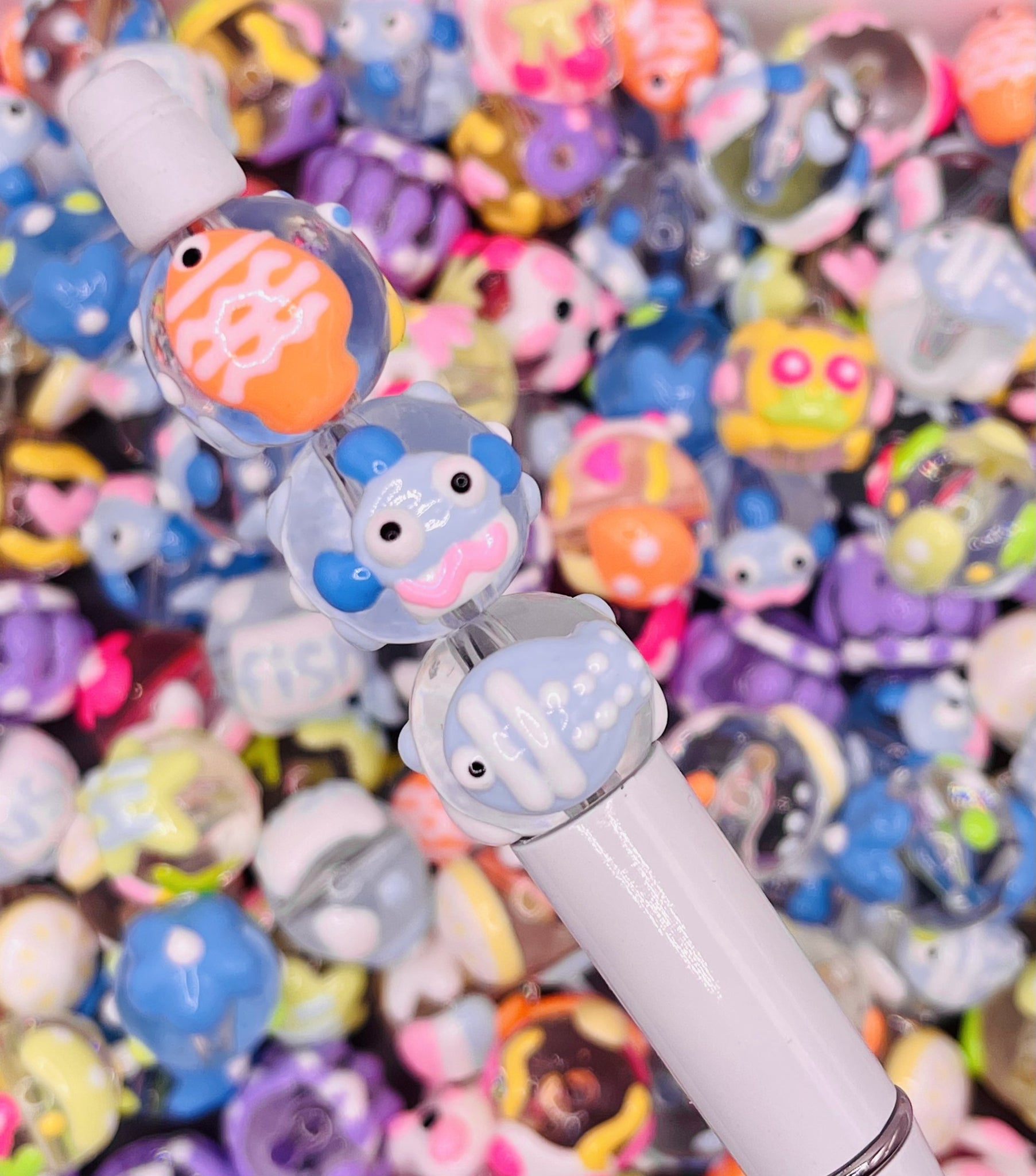 Under the Sea Hand-Painted Beads